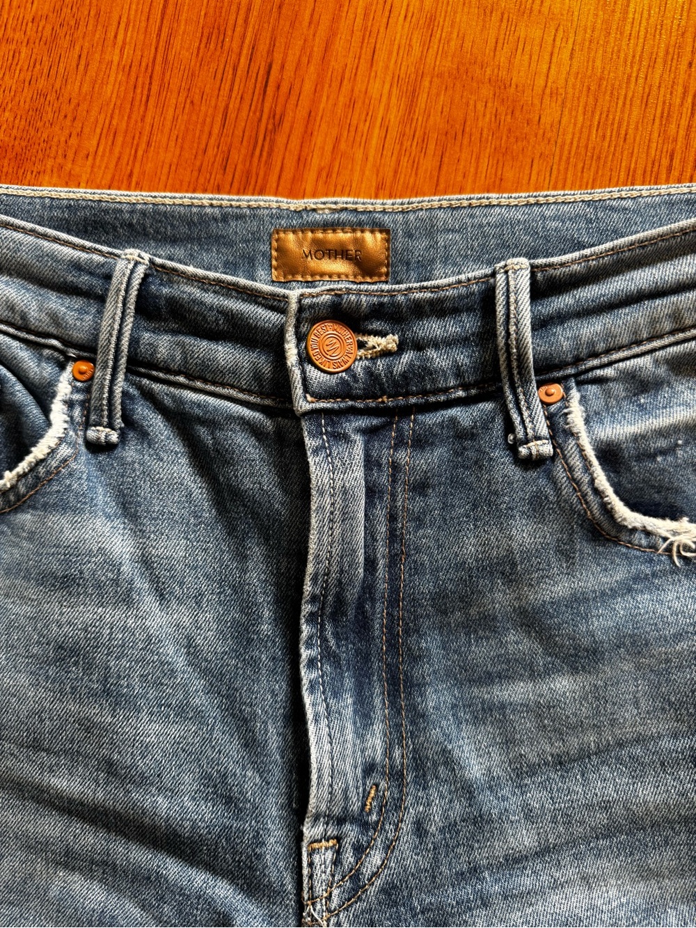 MOTHER Men’s Faded Blue Slim Jeans